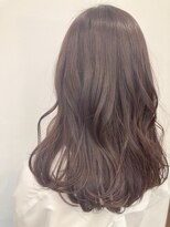 ヘアメイク クリア 本店(hair+make CLEAR) ロングレイヤー×透明感グレージュ　30代40代50代