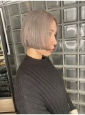 リップライン切りっぱなしボブ