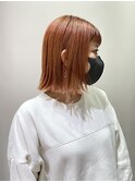 ジューシーオレンジ× 切りっぱなしボブ