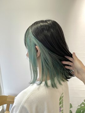 ジプソ(Gypso Hair salon) 【 ミントカラー × ダークグレージュ 】