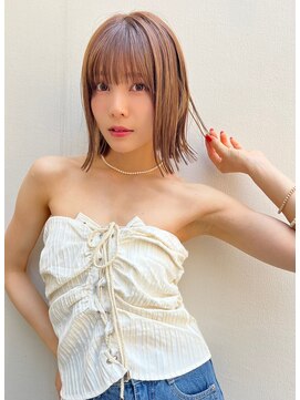 エイミー(Aimee) Aimee 町田 キャラメルブラウン×外ハネボブ