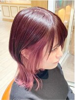 アルクバイネオリーブ 荻窪店(arc by neolive) ミディアムウルフとインナーピンク♪