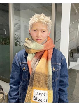 レコ 渋谷(LECO) ホワイトベージュのベリーショート