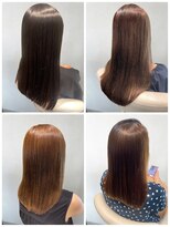 美容室フルール&nbsp;★縮毛矯正ロング♪コスメストレート髪質改善ココアベージュ
