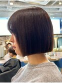 ぱつっとボブ☆美髪ボブ/美髪縮毛矯正[北千住]