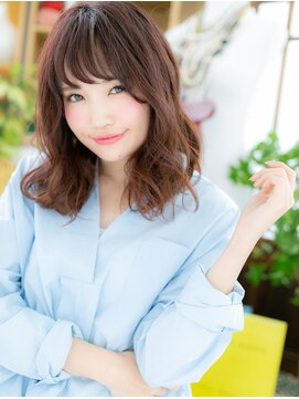 カバーヘア ブリス 大宮西口(COVER HAIR bliss) くせ毛風ゆるふわカシスブラウンこなれヘアc5大宮20代30代40代