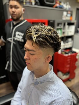 グロウヘアワークス(grow hair works) メッシュ×パーマ