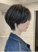 絶壁解消/ひし形/くびれ/大人ショートボブ/60代50代40代