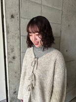 リール(rire)&nbsp;デザインカラーレイヤーカットウェットヘア夏オリーブベージュ