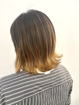 シャイバイブランチ(shy by branch)&nbsp;バレイヤージュ×オレンジベージュ【良太】