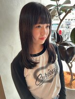 トップヘアーテラス(TOPHAIR TERRACE) 黒髪ぱっつんロング