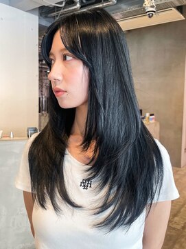 アイティーバイアルバム 松戸店(IT by ALBUM) 黒髪ネビージュ小顔くすみベージュ_ba529781