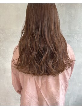 キチ(kichi.) [kichi.] ゆるふわセミロング×ほんのりピンクベージュ