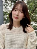 人気の韓国くびれヘア/ミディアムレイヤー/レイヤーカット