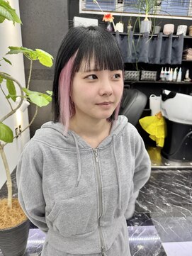 チュダック(ChuDuck) 韓国風《インナーピンク》ハイトーン/ケアブリーチ/ダブルカラー