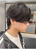 色気UP◎フェザーパーマ×かき上げヘアで大人っぽく