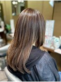 艶感ハイライトロング【寝屋川/髪質改善/白髪ぼかし】