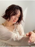 大人可愛いゆるふわボブ/ショコラブラウン