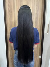 アジュ(aju) カット+縮毛矯正+髪質改善ダブルトリートメント