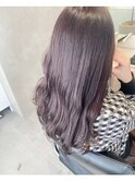 大人艶髪暗髪ラベンダーグレージュ/ブリーチ