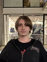 シーン 原宿(scene)&nbsp;センターパート/ラウンドマッシュ/韓国ヘア/ブリーチ縮毛矯正