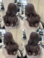 シェノン 近鉄奈良店(CHAINON)&nbsp;大人可愛いレイヤーカット+ネイビーグレー