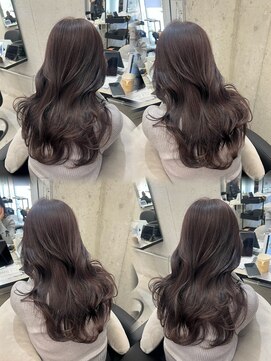 シェノン 近鉄奈良店(CHAINON) 大人可愛いレイヤーカット+ネイビーグレー