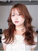 天神大名今泉ロングレイヤー韓国風くびれ巻き髪小顔透明感ヘア