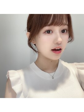 アム 表参道(am) サイドバング【小顔レイヤーロング前髪パーマ縮毛矯正】
