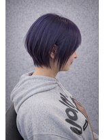 ピース バイ シータ(PEACE by CITA) 【AKIHIRO】透け感ネイビーブルー×骨格似合わせショートボブ