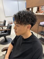 アトラクト バイ ラック 津田沼(Attract by LUCK)&nbsp;ツイストスパイラルパーマ/津田沼/メンズパーマ/メンズ/ブリーチ