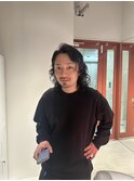 ロン毛パーマ