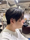 メンズ毛流れセンターパート