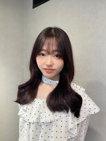 ハイル(KHAIR) ワインレッド/韓国ゆる巻き/中村美伶