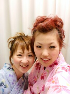 美容室 シェリオン 花火やお祭りにはコレ!メンズもメロメロ★浴衣とヘアアレンジ