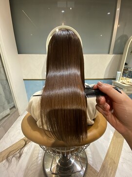 ロンド ストラーダ 心斎橋(Lond strada) シルキーベージュ×グレージュカラー【髪質改善/縮毛矯正】