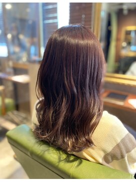 ネウィサリュー 立川(newi saLyu) くすみピンク/前髪カット/ニュアンスカラー/韓国/イルミナカラー