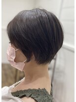 ルーブ(Roove)&nbsp;ミニマムショート×ツヤ感ダークブラウン