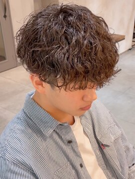 キャンバス バイ ネオリーブ 横浜西口(Canvas by neo.) 波巻きパーマ 波巻きマッシュ 刈り上げマッシュ波巻きスパイラル