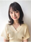 【laf 岡本聡美】大人くびれミディ/チョコレートカラー