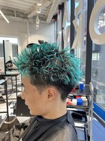 オーシャントーキョー(OCEAN TOKYO)&nbsp;ターコイズクレイジーカラースパイキーショート