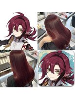 カラット 堺東(CARAT)&nbsp;原神　鹿野院平蔵color/レイヤーロング/斜めバング/アースカラー