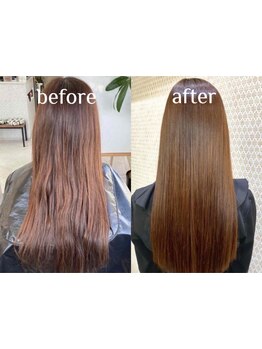 髪のお悩みは人それぞれ。髪質に合わせた施術で,あなたのお悩みを解決☆理想のうるツヤ美ストレートへ♪