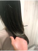 白髪ぼかしハイライトインナーカラー縮毛矯正髪質改善白髪染め