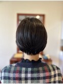 おしゃれショート/黒髪マッシュ/モード/ストレート