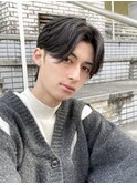 韓国カルマパーママッシュウルフダウンパーマセンターパート