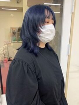 ランプ 柏(Lamp) ウルフヘア／顔まわりカット／レイヤースタイル／くびれレイヤー