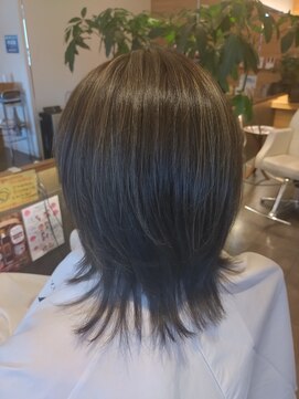 ジャム ヴィ―ボ(JAM Vivo) 白髪ぼかし/オリーブグレージュ/ミディアム