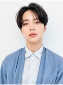 30代40代メンズビジネスナチュラルブラウン爽やかツーブロ