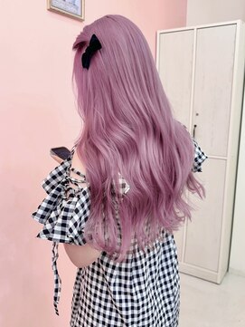 ロンムー(ronmuu) 甘く透けるラベンダーピンク